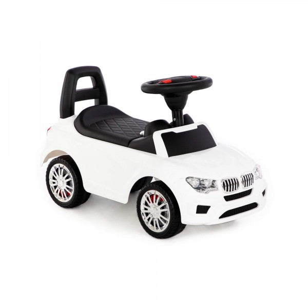 Детская игрушка Каталка-автомобиль "SuperCar" №5 со звуковым сигналом (белая) арт. 84538 Полесье - фото 6 - id-p139469666