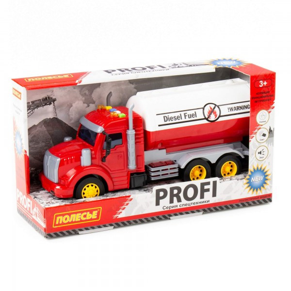 Детская игрушка инерционный автомобиль с цистерной "Профи" (в коробке) арт. 86464. Световые и звуковые - фото 2 - id-p139469685