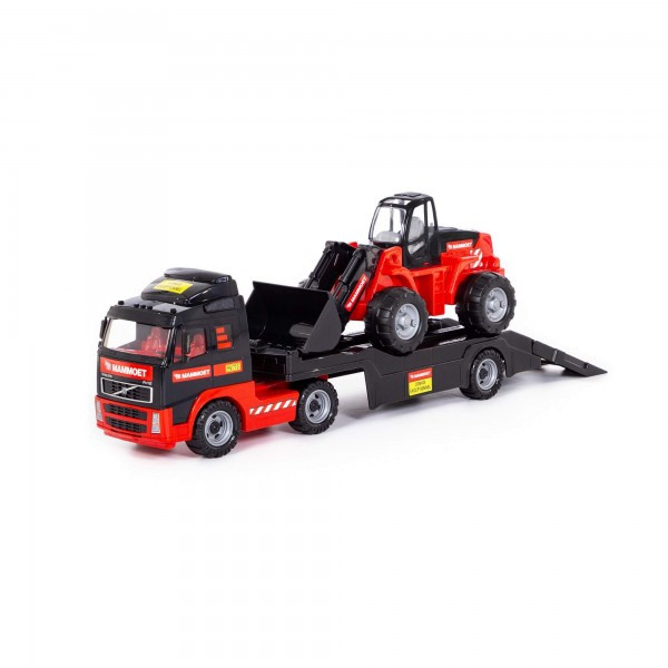 Детская игрушка автомобиль-трейлер + трактор-погрузчик "MAMMOET VOLVO" 204-01 арт. 56733 Полесье - фото 1 - id-p139469690