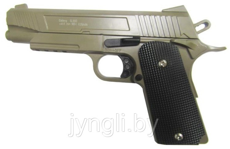 Страйкбольный пистолет Galaxy G.38D пружинный, 6 мм (копия Colt) - фото 1 - id-p139478815