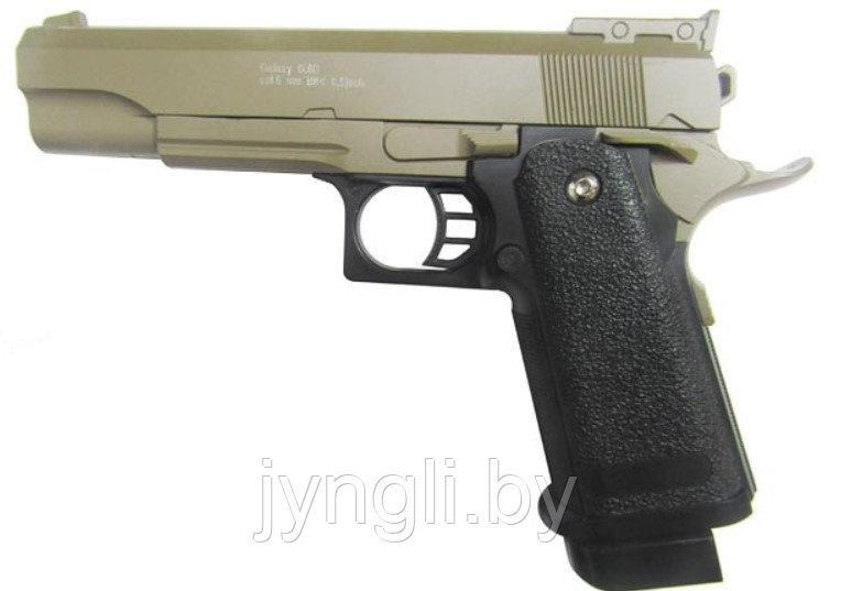 Страйкбольный пистолет Galaxy G.6D пружинный, 6 мм (копия Colt 1911) - фото 1 - id-p139478823