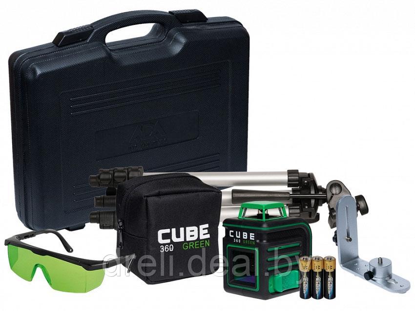 Лазерный нивелир ADA Instruments CUBE 2-360 Green ULTIMATE EDITION [A00471] - фото 1 - id-p139485140