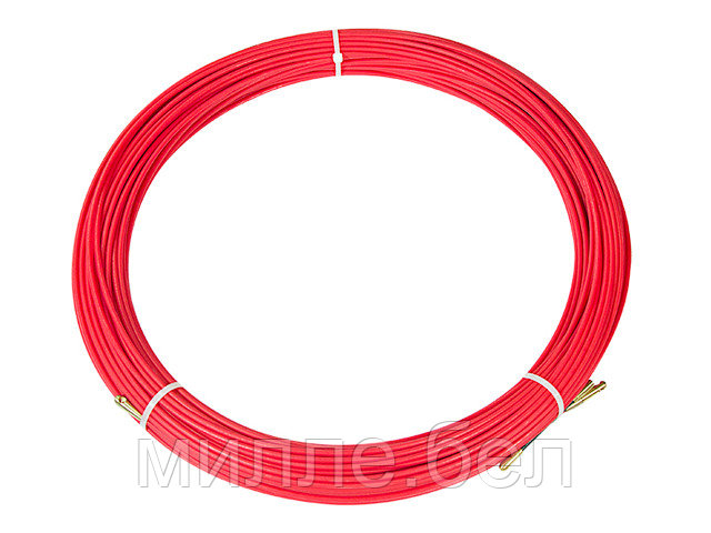 Протяжка кабельная (мини УЗК в бухте), стеклопруток, d=3,5 мм 50 м красная (REXANT)