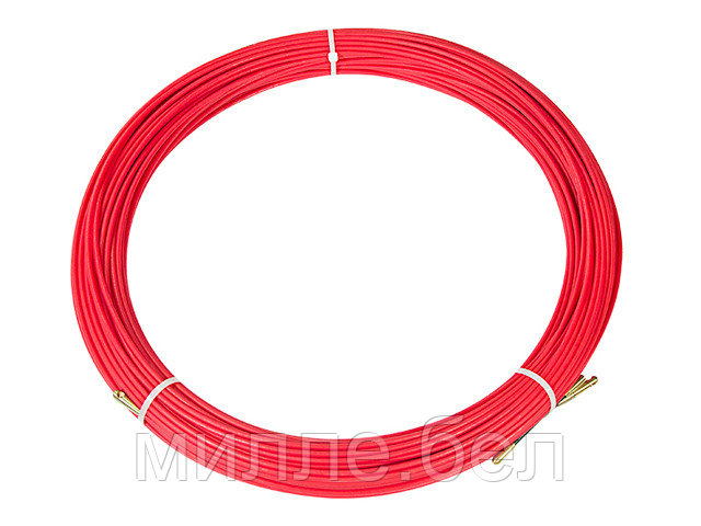 Протяжка кабельная (мини УЗК в бухте), стеклопруток, d=3,5 мм 50 м красная (REXANT) - фото 1 - id-p133176473
