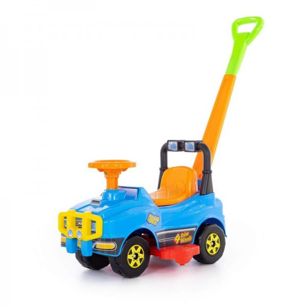 Детская игрушка Автомобиль Джип-каталка с ручкой (голубой) арт. 62901 Полесье - фото 1 - id-p139488933