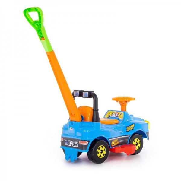 Детская игрушка Автомобиль Джип-каталка с ручкой (голубой) арт. 62901 Полесье - фото 4 - id-p139488933