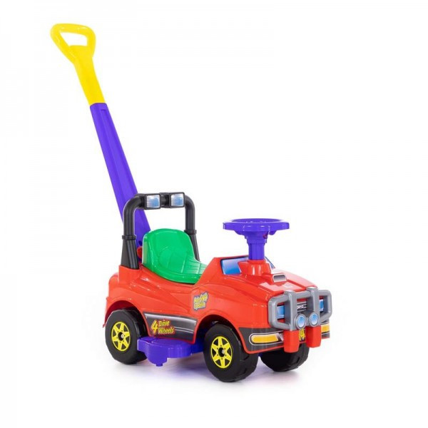 Детская игрушка Автомобиль Джип-каталка с ручкой (красный) арт. 62918 Полесье - фото 6 - id-p139488940