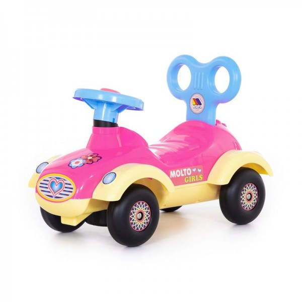 Детская игрушка Каталка-автомобиль для девочек "Сабрина" (со звуковым сигналом) арт. 7970 Полесье - фото 1 - id-p139488944