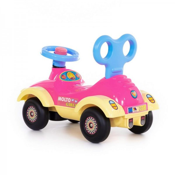 Детская игрушка Каталка-автомобиль для девочек "Сабрина" (со звуковым сигналом) арт. 7970 Полесье - фото 3 - id-p139488944