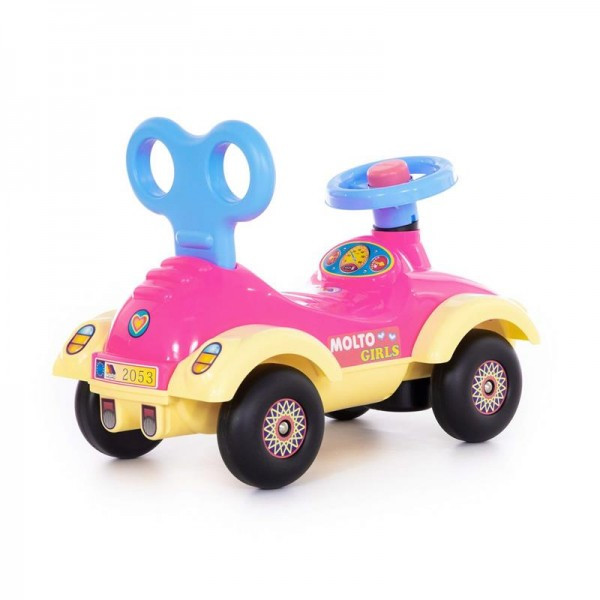 Детская игрушка Каталка-автомобиль для девочек "Сабрина" (со звуковым сигналом) арт. 7970 Полесье - фото 4 - id-p139488944