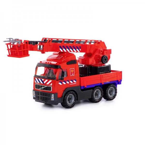 Детская игрушка автомобиль пожарный "Volvo" (Вольво) (NL) (в сеточке) арт. 77301 Полесье - фото 1 - id-p139489016