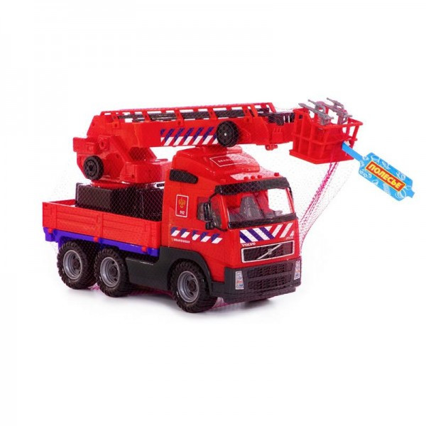 Детская игрушка автомобиль пожарный "Volvo" (Вольво) (NL) (в сеточке) арт. 77301 Полесье - фото 6 - id-p139489016