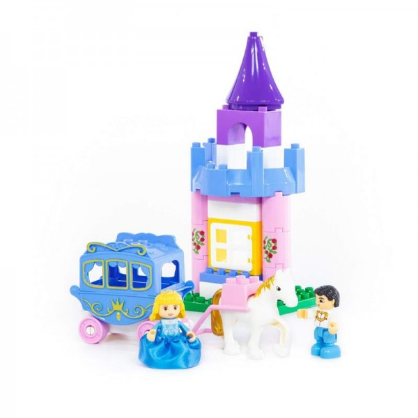 Детская игрушка Конструктор "Макси" - "Весёлая принцесса" (146 элементов) (в коробке) арт. 77684 Полесье - фото 2 - id-p139489024