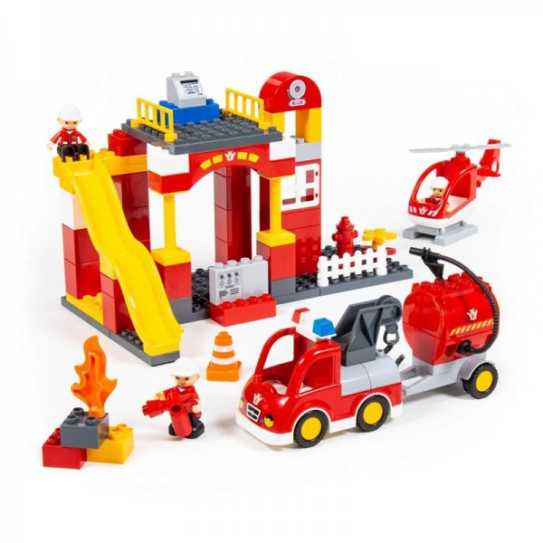Детская игрушка Конструктор "Макси" - "Пожарная станция" (81 элемент) (в коробке) арт. 77509 Полесье - фото 6 - id-p139489028