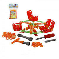 Детская игрушка Конструктор "Изобретатель" - "Карусель №1" (101 элемент) (в пакете) арт. 55118 Полесье