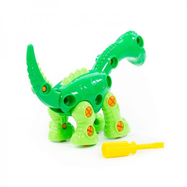 Детская игрушка Конструктор-динозавр "Диплодок" (35 элементов) (в пакете) арт. 76724 Полесье - фото 4 - id-p139489057