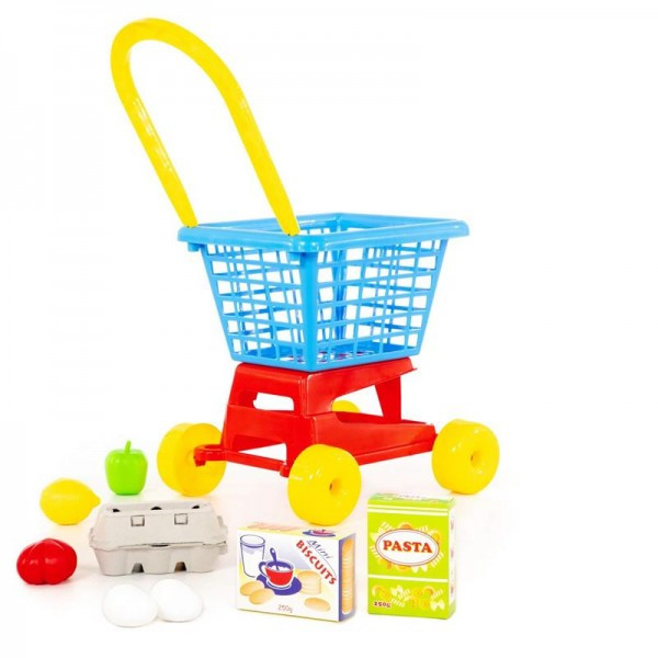 Детская игрушка Тележка "Supermarket" №1 + набор продуктов №2 (в сеточке) арт. 67890 Полесье - фото 4 - id-p139489061