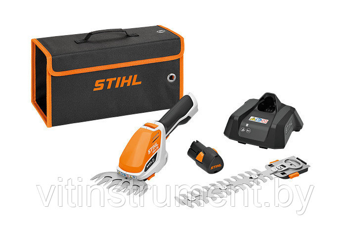 Аккумуляторные ножницы STIHL HSA 26 (комплект) С аккумулятором AS 2 и зарядным устройством AL1