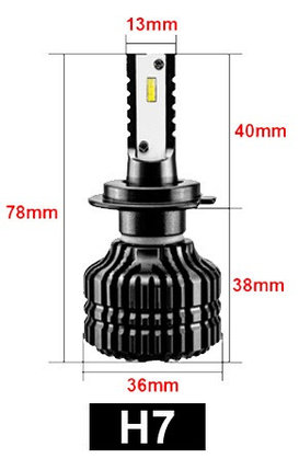 Светодиодная лампа Q5 H7 (комплект 2 шт), фото 2