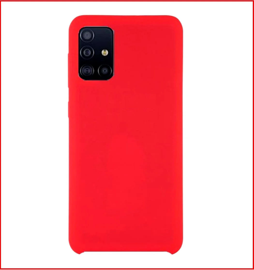 Чехол-накладка для Samsung Galaxy A31 (копия) SM-A315 Silicone Cover красный