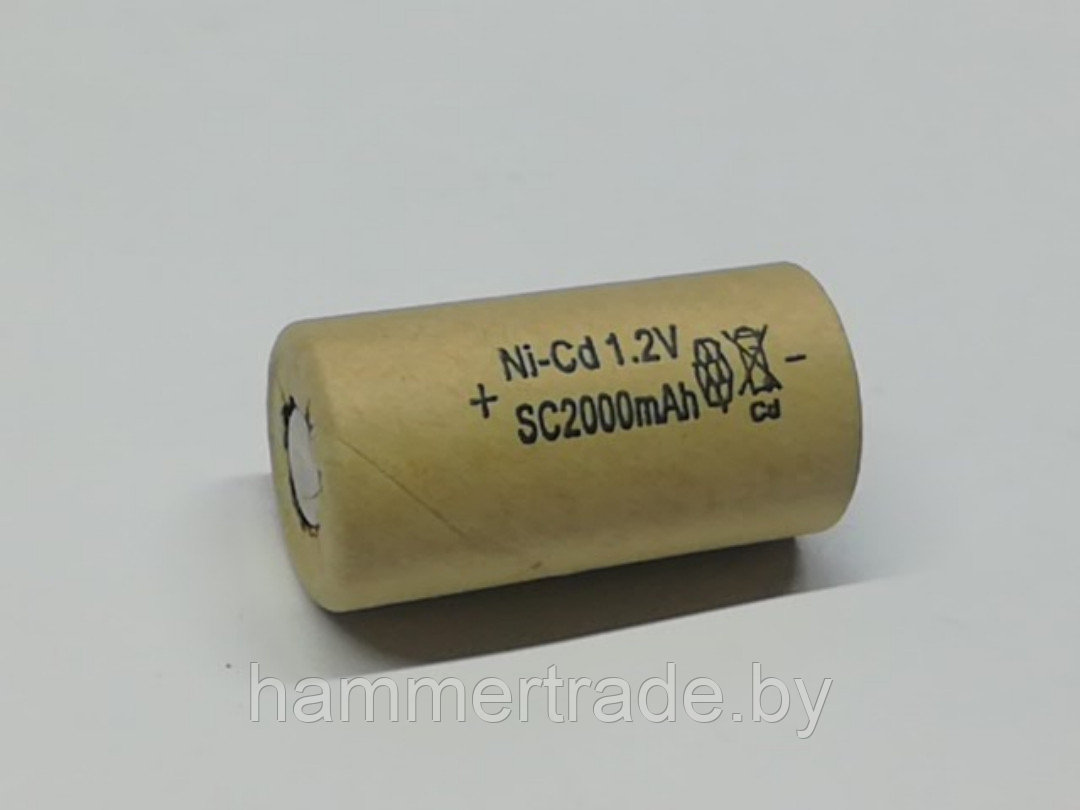 A0092-11 Элемент для аккумулятора Ni-Cd, SC2000 mA, 42mm