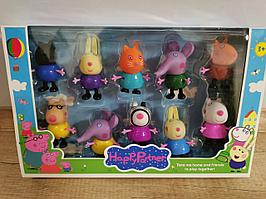 Детский набор игрушек "Свинка Пеппа" Peppa Pig  (10 героев), арт.PP605-10