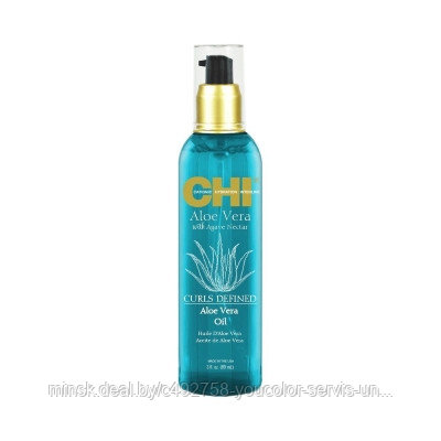 CHI ALOE VERA WITH AGAVE NECTAR Oil Масло с алоэ и шелком (несмываемая сыворотка), 89 мл