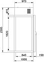 Камера холодильная КХН-1,28 Minicella ММ 2 двери 80мм  объем 1,28м3, 1000*1300*2395мм, фото 2