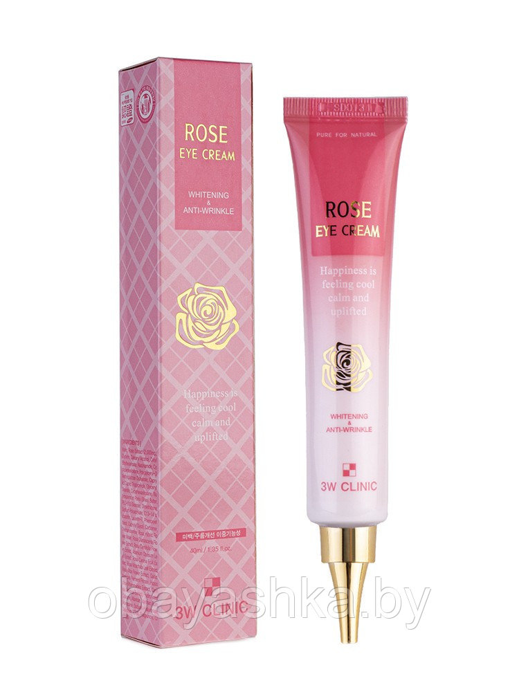 [3W CLINIC] Крем для глаз РОЗА Rose Eye Cream, 40 мл - фото 1 - id-p139535321