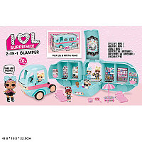 Игровой набор ЛоЛ Автобус с куклой 2 в 1 LOL Surprise 20+ Glamper (арт. BS001)