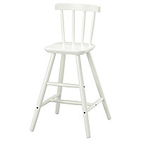 AGAM АГАМ Детский высокий стул для столовой, белый, икеа