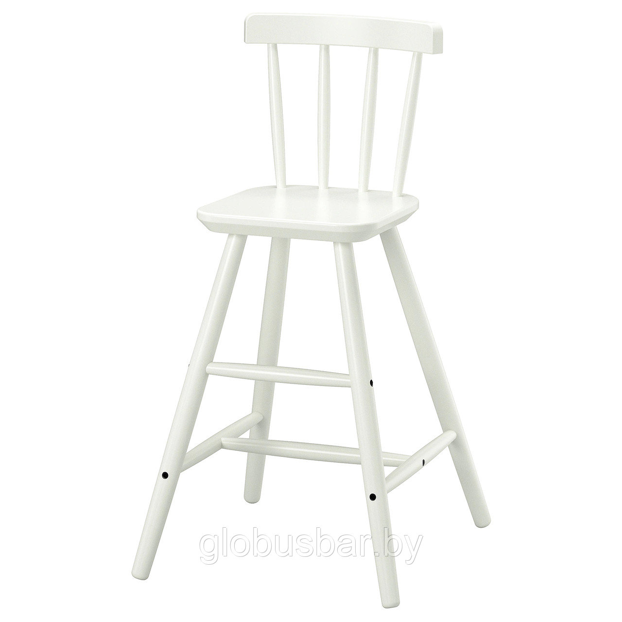 AGAM АГАМ Детский высокий стул для столовой, белый, икеа - фото 1 - id-p139557804