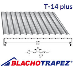 Профнастил Т14 plus, Кровельный, Производство: Польша "Blachotrapez"