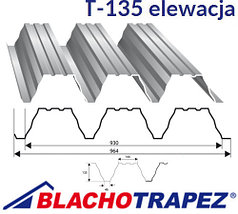 Профнастил Т135, Стеновой, Производство: Польша "Blachotrapez"