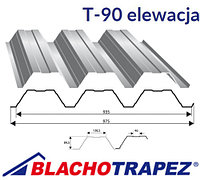Профнастил Т90, Кровельный, Производство: Польша "Blachotrapez"