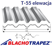 Профнастил Т55, Стеновой, Производство: Польша "Blachotrapez"