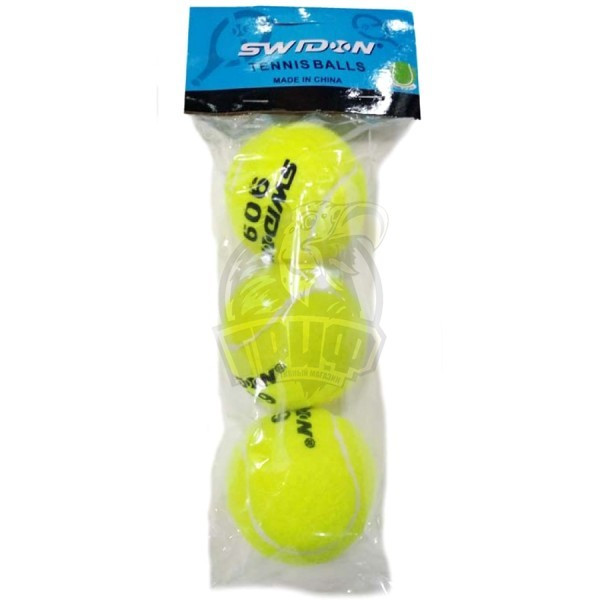 Мячи теннисные (3 мяча в пакете) (арт. 909-3) - фото 1 - id-p139484667