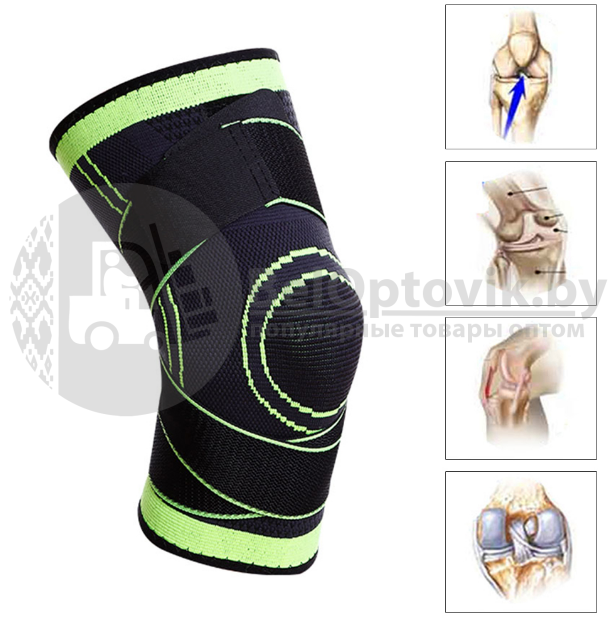 Суппорт колена (наколенник) трикотажный Knee Support 8324 Размер M - фото 8 - id-p139559920