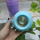 Термос пластмассовый со стеклянной колбой High Class, 1000мл2 кружки Фиолетовый, фото 8