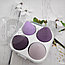 Набор спонжей для макияжа (4 штуки в пластиковом боксе) Фиолетовые оттенки, фото 8