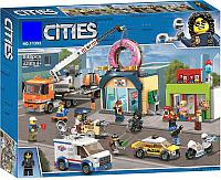 Конструктор Открытие магазина по продаже пончиков, Lari 11392, аналог LEGO City 60233