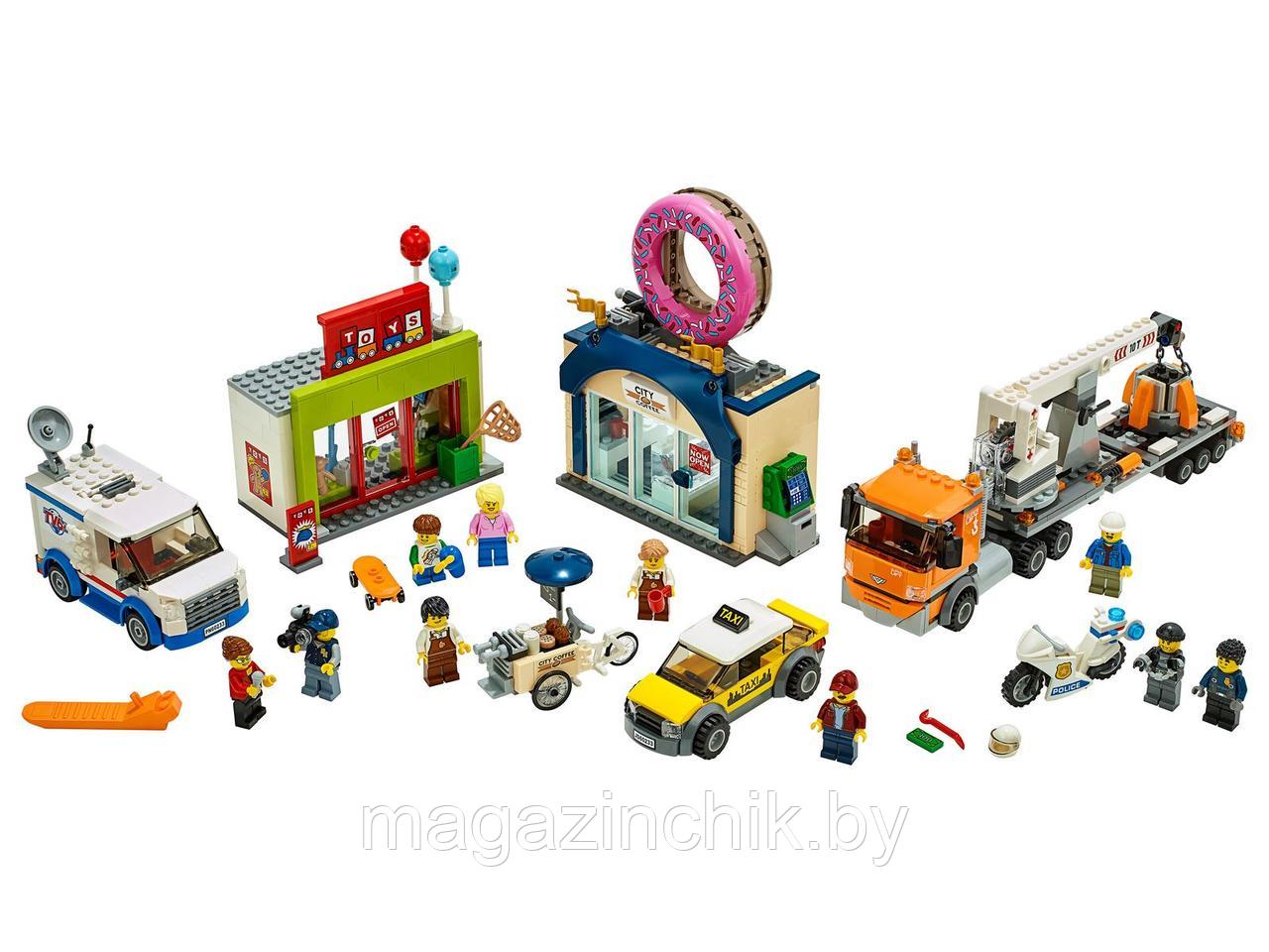 Конструктор Открытие магазина по продаже пончиков, Lari 11392, аналог LEGO City 60233 - фото 2 - id-p139572451