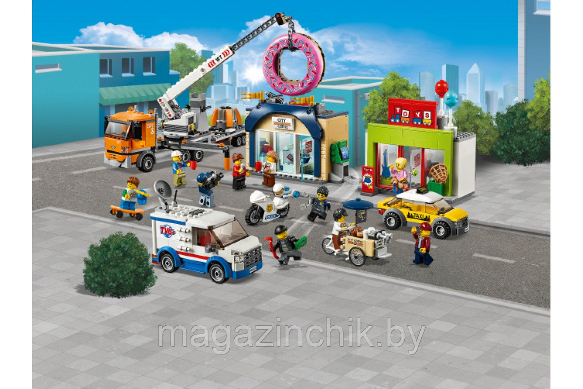 Конструктор Открытие магазина по продаже пончиков, Lari 11392, аналог LEGO City 60233 - фото 3 - id-p139572451