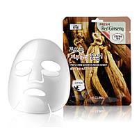 [3W CLINIC] Тканевая маска для лица КРАСНЫЙ ЖЕНЬШЕНЬ Fresh Red Ginseng Mask Sheet, 1 шт