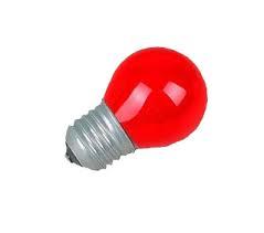 Лампа шар для Белт Лайт e27 5 LED. Диаметр 45 мм.Красный - фото 1 - id-p139587423