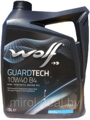 Моторное масло WOLF Guardtech B4 10W40 / 23127/5 - фото 1 - id-p139598505