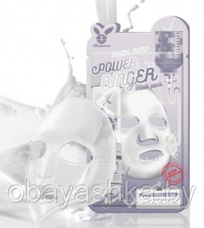 [Elizavecca] Тканевая маска для лица МОЛОКО Milk Deep Power Ringer Mask Pack, 1 шт - фото 1 - id-p139602858