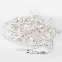 Светодиодная гирлянда Galaxy Bulb String 10 м.Белый КАУЧУК. 30 ламп * 6 LED. Белая.