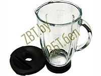 Стеклянный стакан (кувшин) 1750 мл в сборе с крышкой для кухонного комбайна Bosch 00701104