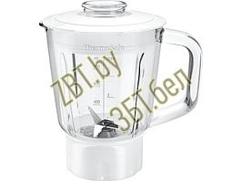 Чаша (емкость) блендера (стекло) для кухонного комбайна Bosch 17002357 / MUZ45MX1